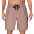 thumbnail image 2 of Fiudx Pantalone Cortos para Hombre, Transpirables, Informales, con Cintura Elástica, para Senderismo y Viajes, para Un Estilo de Vida Activo y con Tejido Suave., 2 of 6