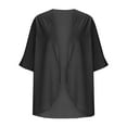 thumbnail image 3 of WOYY Girls Sun Protection Open Front Shirt Summer Lightweight Chiffon Cardigan Top, Sizes 3-14, 3 of 3
