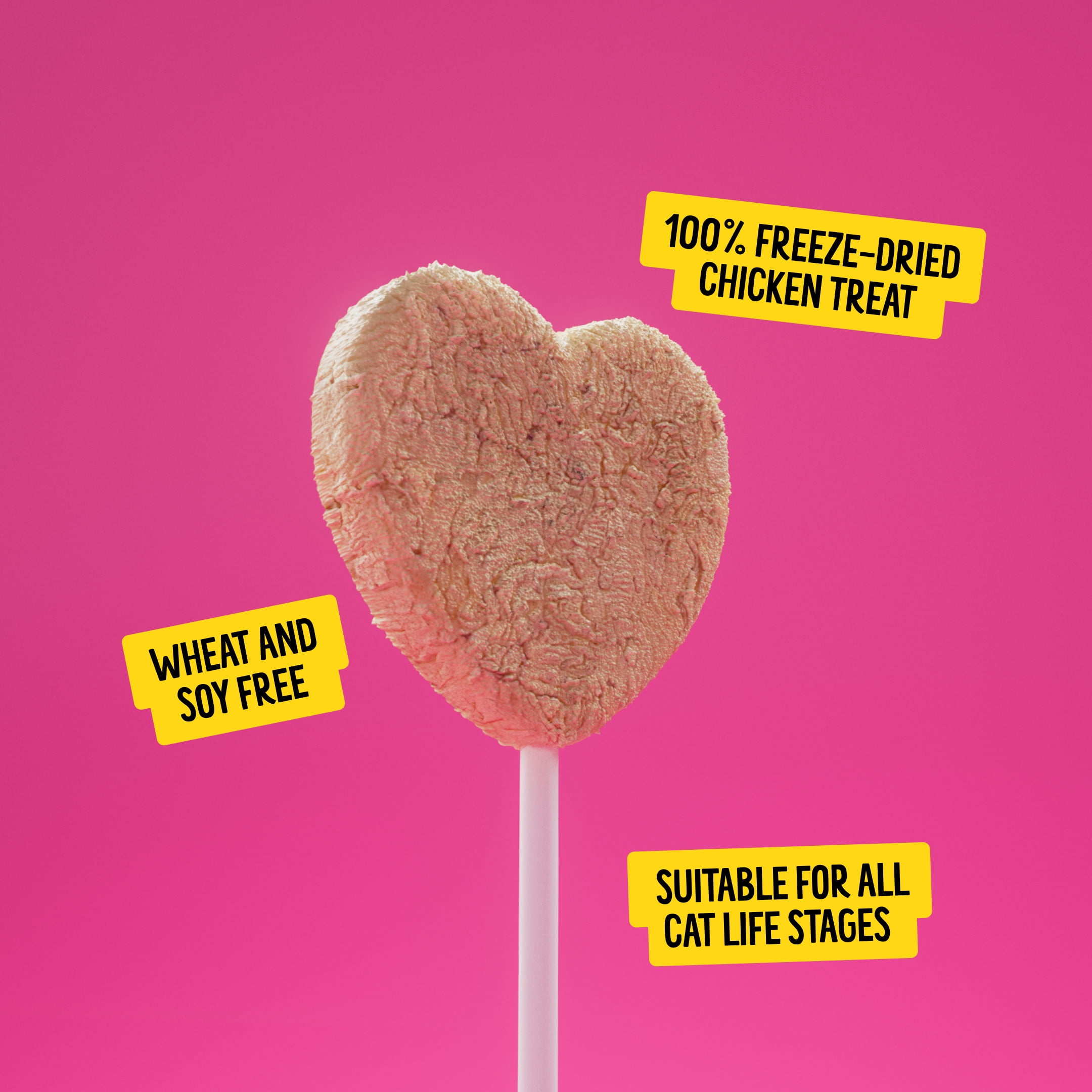 (2 pack) BONKERS Purrpops Freeze-Dried Tuna Flavored Lollipop Treats for Cats, 4 Pack