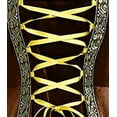thumbnail image 3 of Womens Renaissance Medieval Dress Vintage Square Collar Lace Up Long Sleeve Plus Size Costume Retro Gown Maxi Dress, 3 of 5