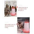 thumbnail image 6 of JilgTeok 1 Packs Chicken Feeder Plastic Food Feeder with Lid Handle Durable Feeding Container for Chicken Chick Hen Turkeys Poultry, 6 of 6
