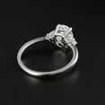 thumbnail image 3 of solitaire jewels 1.7CT Oval Moissanit Engagement Ring For Women, 14K White Gold, 3 of 7