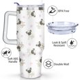 thumbnail image 3 of 40oz Dog Mom Tumbler - Leakproof Travel Coffee Mug with Handle - Cute Puppy Gift for Women Who Love Dogs - Double Wall Stainless, 3 of 7