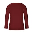 thumbnail image 4 of Kaemgyyd Christmas Shirts for Women Christmas Cute Print Long Sleeve V Neck Tops Casual Loose Pajama Tee Comfy Fall Clothing, 4 of 5