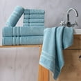 thumbnail image 6 of Jumbo Large Bath Sheets Towels 2 Pack Soft and Absorbent, 100% Cotton Towels (Light Blue, Bath Sheet), 6 of 6