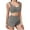 Gray, variant on Women's Lounge Set 2 Piece Fuzzy Fleece Shorts Tank Tops Pajama Set Winter Comfy Sleepwear