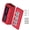 Red, variant on Nickel Plated Brass Conductor Junction Box 100A with 8 Mm Studs for Mobile Wiring and Mounted Setup