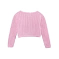 thumbnail image 2 of Uniexcosm Little Girls Sweaters Shrug Cardigan Knit Long Sleeve Wedding Cardigans, 2 of 5