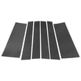 thumbnail image 1 of Moldura de Ventana de Pilar de Puerta Unique Bargains para Chrysler Pacifica 2017-2021 Patrón de Fibra de Carbono Negro Sticker Antirrayaduras para Cubrir los Postes de Pilar 6 Piezas, 1 of 7