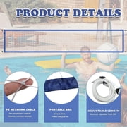 Surpdew Pool Volleyball Net Portable Beach Volleyball Set Water Volleyball Net Pool Volleyball Kit Blue