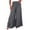 Dark Gray Pants for Women, variant on Summer Women Linen Pants with Pockets High Waist Straight Leg Palazzo Casual Trousers Comfy Loose Solid Pants with Zipper Blue S