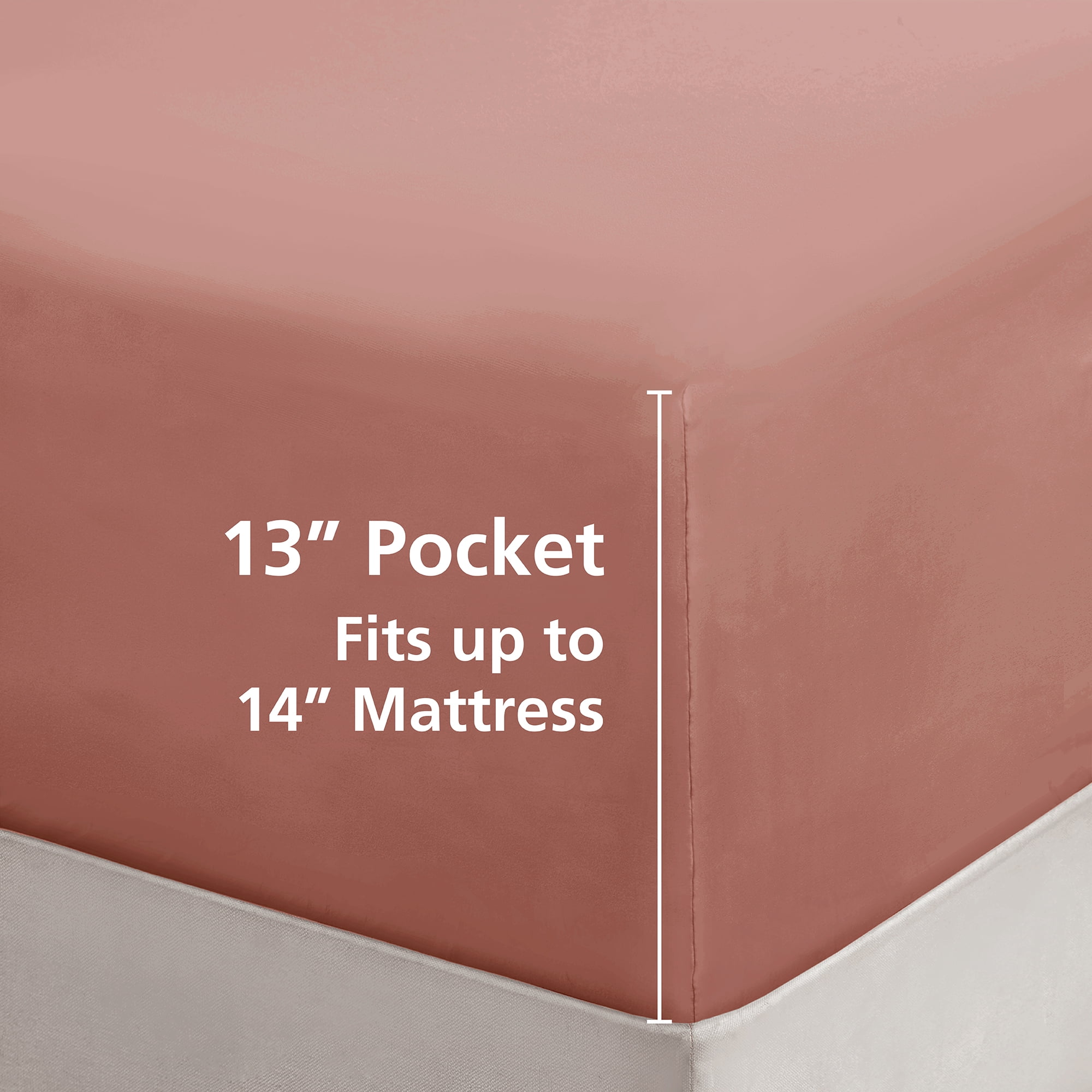 Mainstays 8-Piece Bed in a Bag Comforter Set with Sheets and Blanket, Red Canyon, King