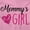 Pink, variant on Adorable Mommy's Girl Cute Heart Youth T Shirt Tee Girls Infant Toddler Brisco Brands 12M