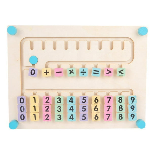 Mathematics Toys Wooden Enlightenment Math Toys Preschool Learning Toys Addition Subtraction Math Kindergarten Preschool Children Baby