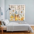 thumbnail image 3 of White Daisy Kitchen Curtains Window Panels, Spring Floral Elegant Pastoral Botanical Bees Insulated Window Treatment Curtain, Grommet Curtains for Bedroom/Living Room/Bathroom, 2 Piece 42"Wx63"L, 3 of 8