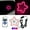 Pink, variant on Car Led Window Light Ambient Light Flashing Glowing Lighting Atmosphere Lamp Led
