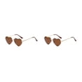 thumbnail image 3 of Gafas de sol Minnieouse en forma de corazón PVC Lente Tac marco de metal dorado, 3 of 6