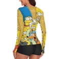 thumbnail image 3 of Simpsons Women's Sunscreen Shirt Long Sleeve Workout Tops Crewneck Soft Comfy Tees Casual T-Shirt XL, 3 of 7