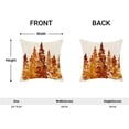 thumbnail image 2 of Fall Pillow Covers 20 X 20 Inch Set of 2, Nature Themed Burnt Orange Tree Throw Pillow Covers Rustic Forest Autumn Pillowcase for Indoor Outdoor Home Sofa Bedroom Living Room Decor, 2 of 7
