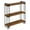 Brown, variant on Kate and Laurel Lintz Floating Wall Shelves, 30-1/2"H x 26"W x 7-1/4"D, Brown/Black