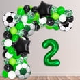 thumbnail image 3 of Soccer Party Decorations, Soccer Foil Balloons, Number 2Foil Balloons for Kids Soccer Fans Birthday Party, Soccer Game Day Party Decorations, 3 of 7