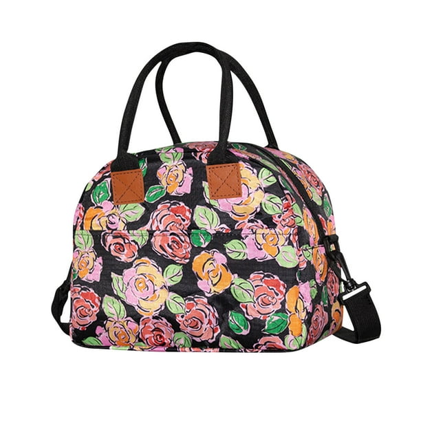 Fiudx Bolsa de Almuerzo Congelable, Aislamiento a Prueba de Fugas, Diseño de Gran Capacidad, Asa y Cremallera Resistentes, Hielera Reutilizable, Ideal para Picnics Escolares y de Oficina, Moderna y P