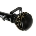 thumbnail image 2 of Central Design 100-26-669 1 in. Claudia Curtain Rod, Bronze - 66-120 in., 2 of 2