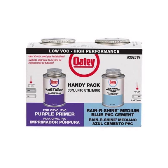 Oatey 30251 Rain R Shine 4OZ RainShine Weld Kit, 4 oz, White