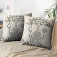 thumbnail image 3 of LALILO Throw Pillow Covers Arrow With Sun And Moon Sacred Geometry Cushion Cover 18" x 18", 2 Pack, 3 of 6