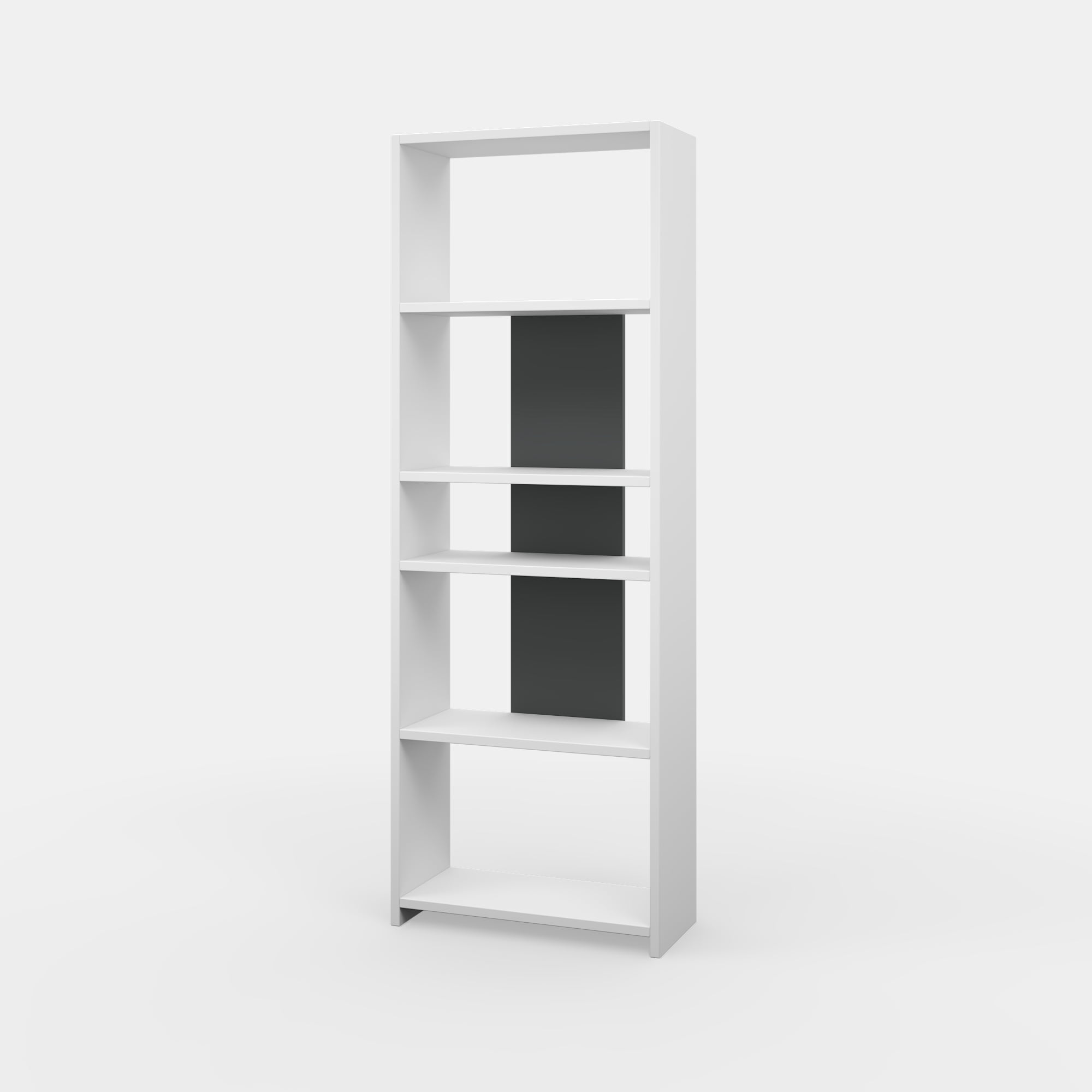 Ada Home Decor Diosp Multiple Tier Open Shelf Modern Bookcase, Anthracite/White