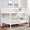 White, variant on MAYEERTY Full over Full Bunk Bed with Ladder, Wooden Bed Frame with High Guardrail and Ladder for Kids, No Box Spring Needed, White