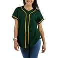 thumbnail image 2 of Ma Croix Women's Athletic Baseball Button Down Jersey 3-Pack, 2 of 7