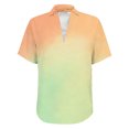 thumbnail image 3 of MEICHEN Womens Gradient Color T Shirts Summer Short Sleeve Loose Hide Belly Tops Casual V Neck Blouse Tees, 3 of 3