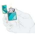thumbnail image 5 of Zippo Windy Design High Polish Teal Pocket Lighter, 5 of 6