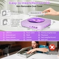 thumbnail image 4 of Gueray Portable CD Player Bluetooth: CD Players for Home Rechargeable Desktop Wall Portable CD Player with Bluetooth & Dual Speakers Music Player, 4 of 9