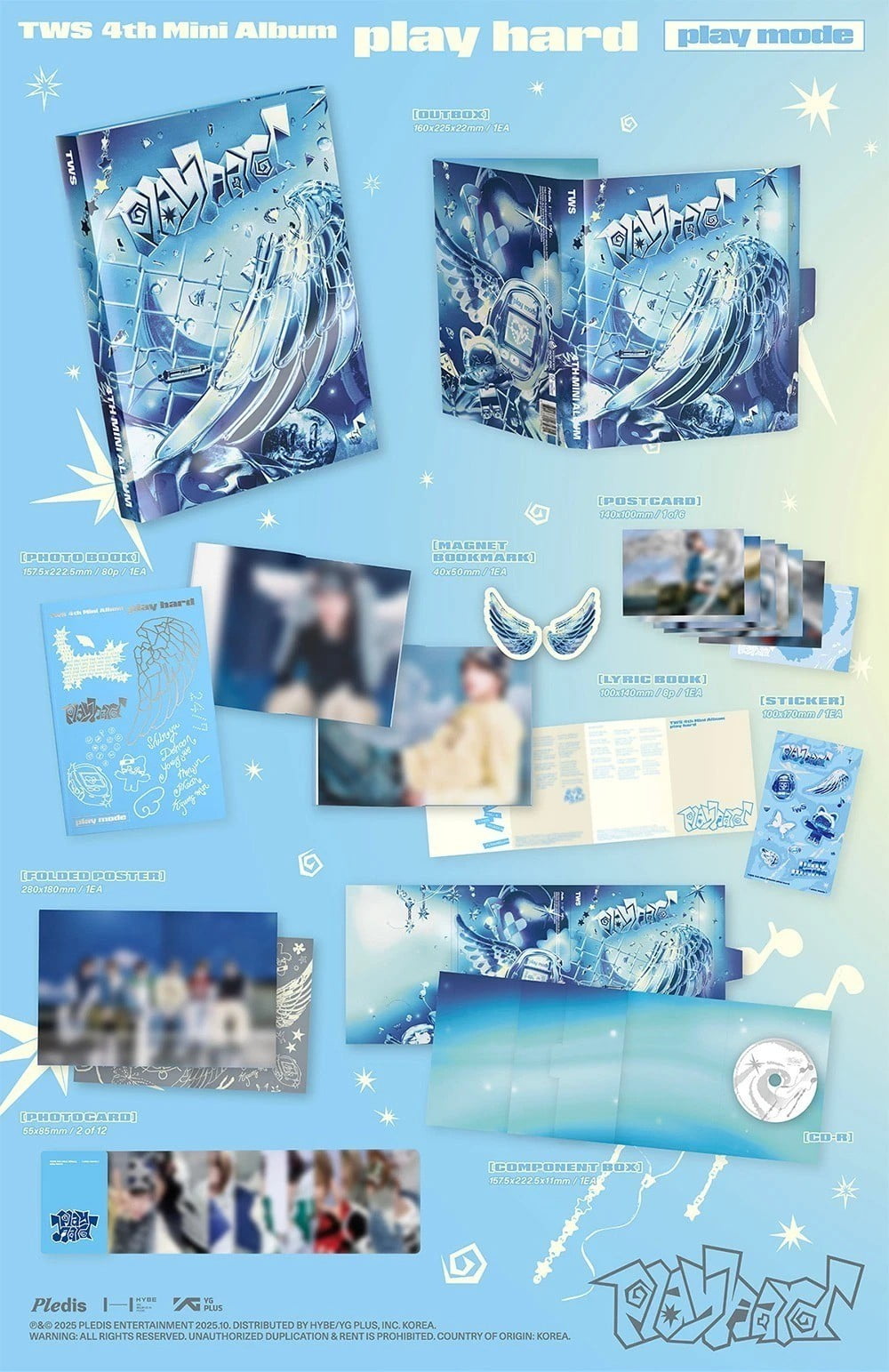 TWS - [PLAY HARD] 4th Mini Album HARD MODE Version - Walmart.com