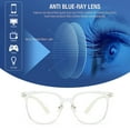 thumbnail image 5 of Gafas cuadradas con filtro de luz azul para hombre y mujer, gafas para ordenador con bloqueo UV y lentes transparentes., 5 of 5