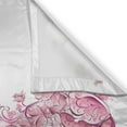 thumbnail image 3 of Ambesonne Wedding Kitchen Curtains, Floral Bridal Gown, 55"x39", Pale Pink Maroon White, 3 of 3