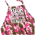 thumbnail image 3 of Apronmen, Funny Aprons for Men - Your Opinion - 100% Cotton with Pockets - Pink, 3 of 6