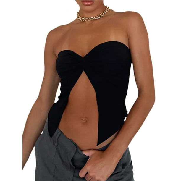 Strapless tank shop top walmart