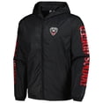 thumbnail image 2 of Men's Black D.C. United Graffiti Hoodie Full-Zip Windbreaker, 2 of 3