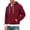 Red#1, variant on Hvogkswy Quarter Zip Hoodies for Men Solid Color Waffle Long Sleeve Hooded Sweatshirt Fall Outdoor Hiking Casaul Pullover Sweatshirts