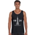 thumbnail image 1 of LA Pop Art Men's Word Art Tank Top - Empire State Building, 1 of 2