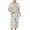 Gray, variant on ZVNAΖH Mens Flannel Robes Knee Length Soft Warm Fleece Bathrobe Snake Print House Coat Loungewear