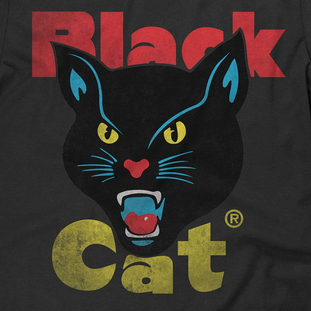 Closeoutzone Black Cat Fireworks Brand Logo T Shirt Officially Licensed Walmart Com Walmart Com