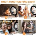 thumbnail image 4 of 10.2" LED Selfie Ring Light with Tripod Stand, Phone Holder, 4 of 9