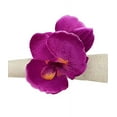 thumbnail image 6 of Fennco Styles Handmade Double Moth Orchid Decorative Napkin Rings, Set of 4 - Violet Flower Napkin Holders for Dining Table, Banquet, Wedding, Holiday Décor and Special Event, 6 of 7