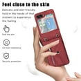 thumbnail image 2 of Allytechgroup Wallet Case for Samsung Galaxy Z Flip 7, RFID Blocking Zipper Pocket Cards Slots Detachable Crossbody Shoulder Strap Shockproof Anti-Scratch Phone Case for Girls Women, Red, 2 of 11