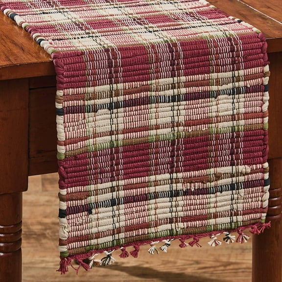 Park Designs Culpepper Chindi Red Table Runner 13" x 54"