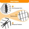 thumbnail image 3 of Cesta plegable trasera para triciclo WEEROCK, de acero, 53 x 42 x 25 cm, 3 of 6